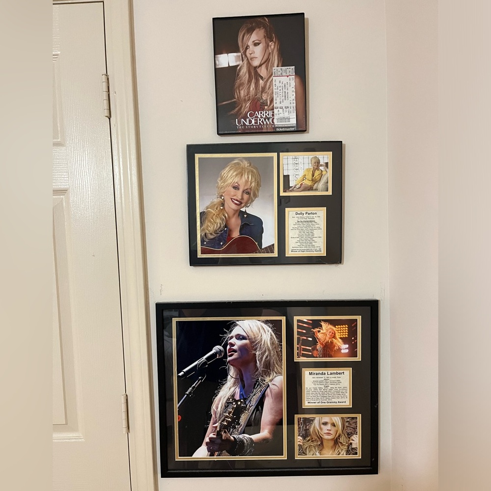 Framed Country Music Photo Collection